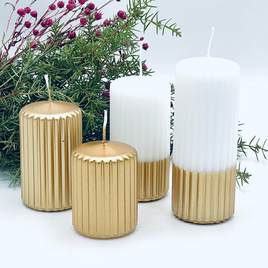 Advent candle set "Golden Touch"