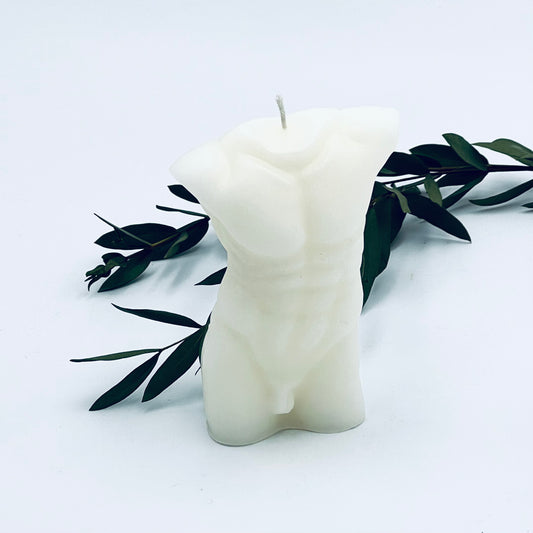 Design candle "Mars", white