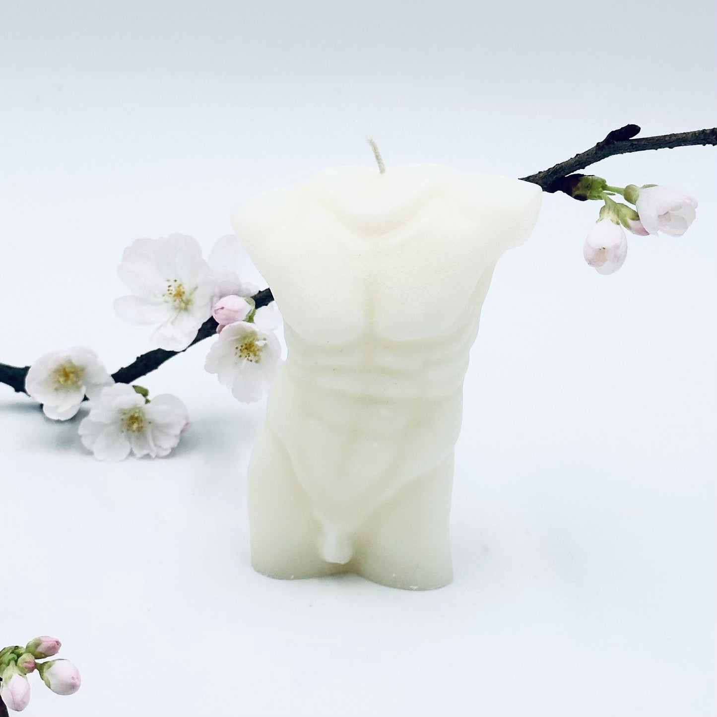 Design candle "S. Valentine", white