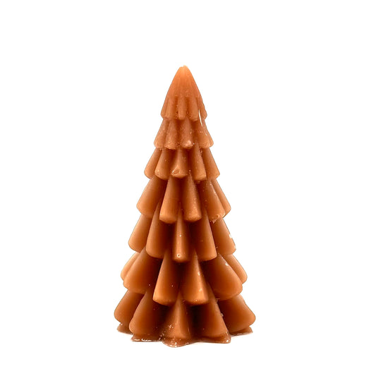 Candle "Christmas tree", brown