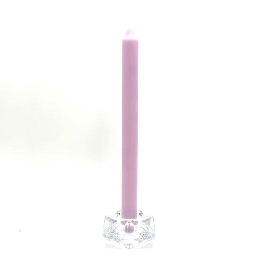 Galda svece ⌀ 2x28cm, maigi violeta