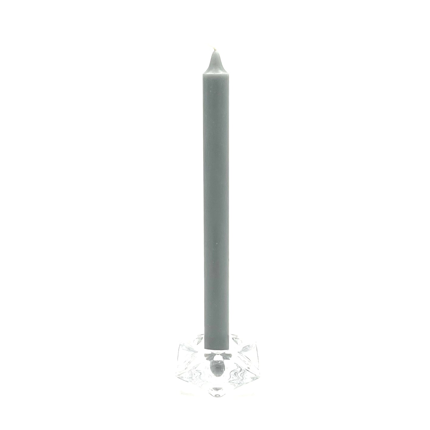 Taper table candle ⌀ 2x28 cm, grey