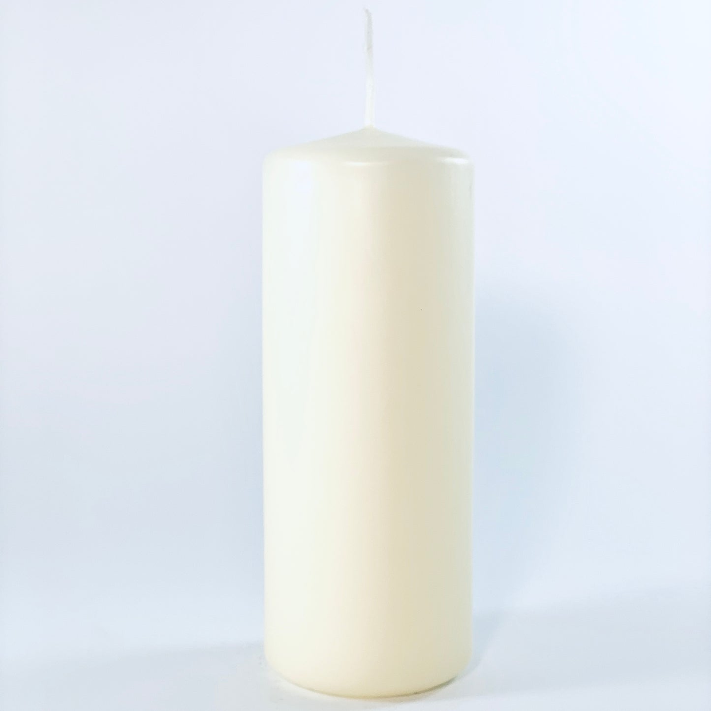 Powderpressed candle ⌀ 6x15 cm, beige