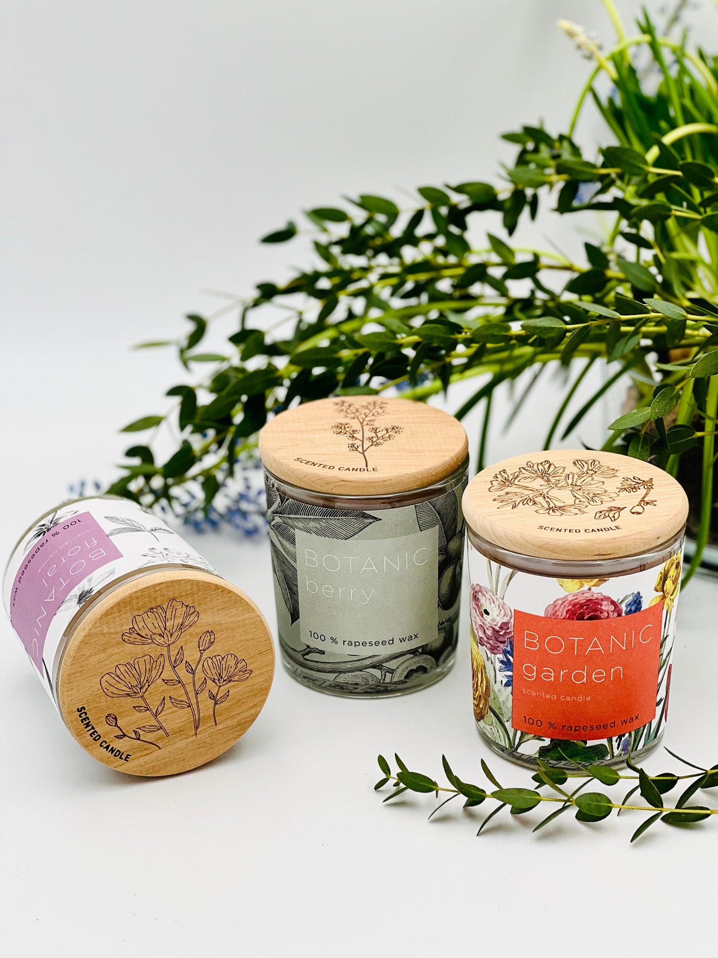 "BOTANIC" scented candle collection set