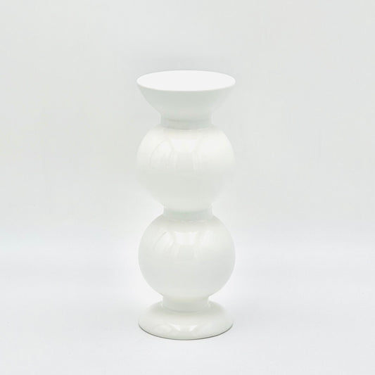 Ceramic Candlestick "White Elegance", handmade