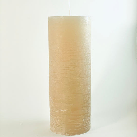 Candle cylinder ⌀ 6x15.5 cm, linen