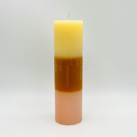 Rustic candle "3", 7x25 cm