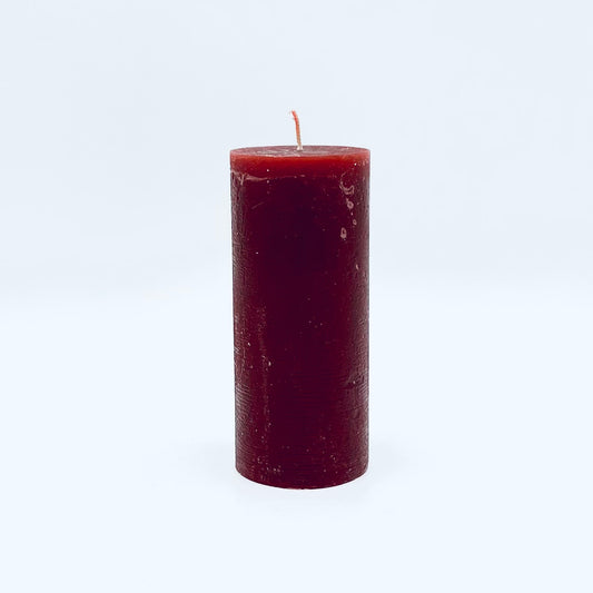 Candle cylinder ⌀ 6x14 cm, red