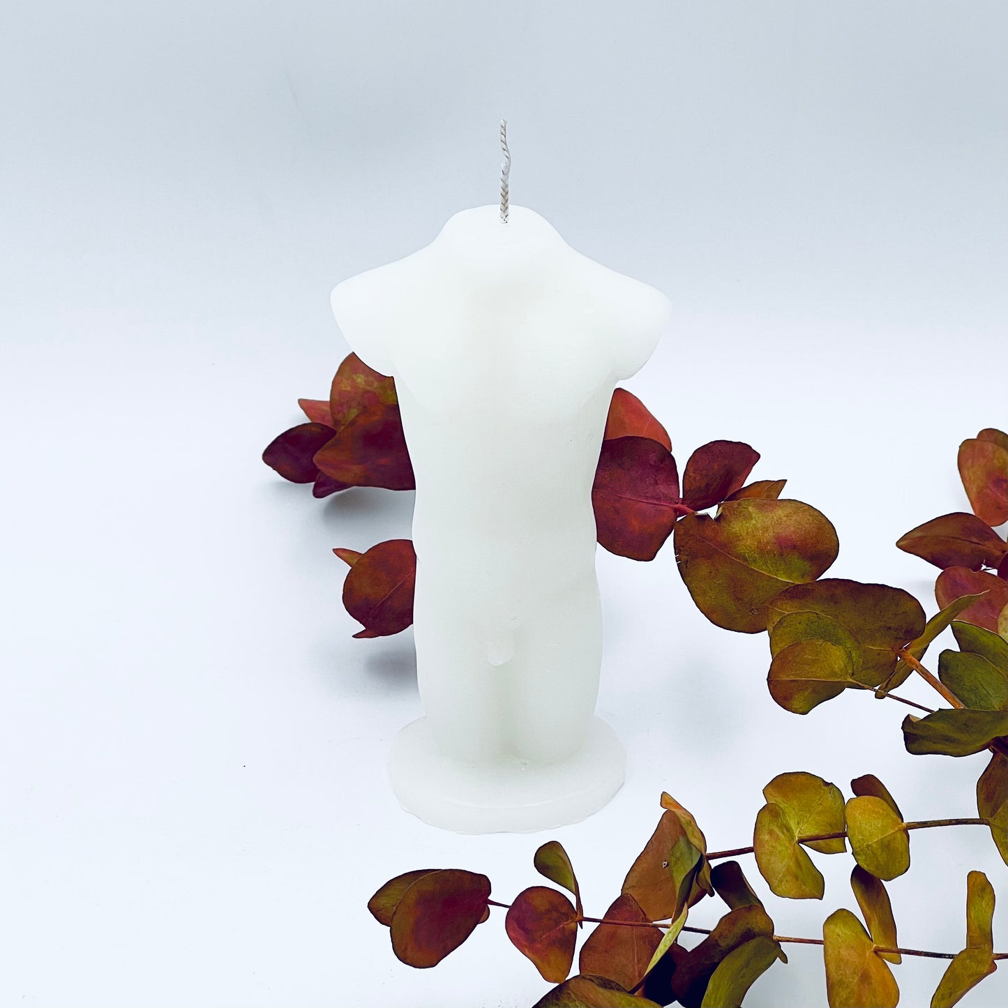 Figure candle "Adams" 6.8x15.6 cm, beige