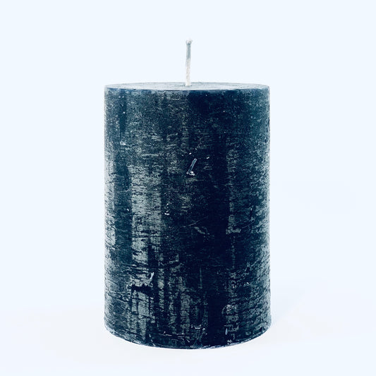 Candle cylinder ⌀ 7x10 cm, black
