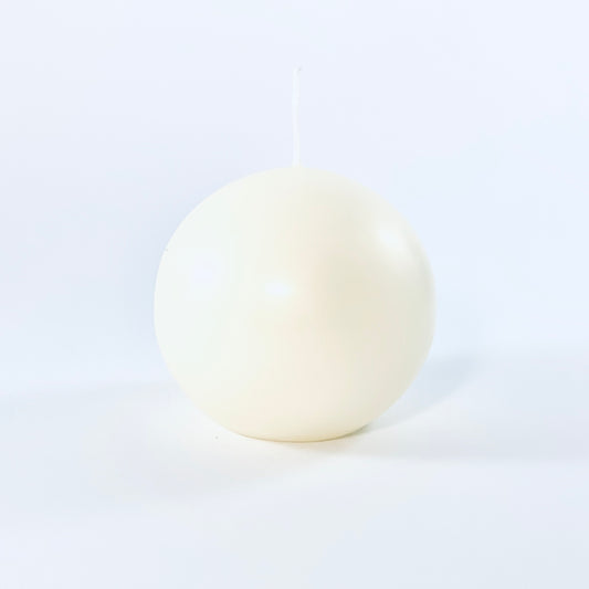 Прессованный шар-свеча, ⌀ 8 см, бежевый.