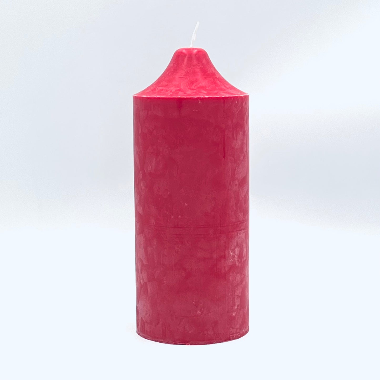 Стеариновая свеча "PillarLux", красная, 10х25 см.