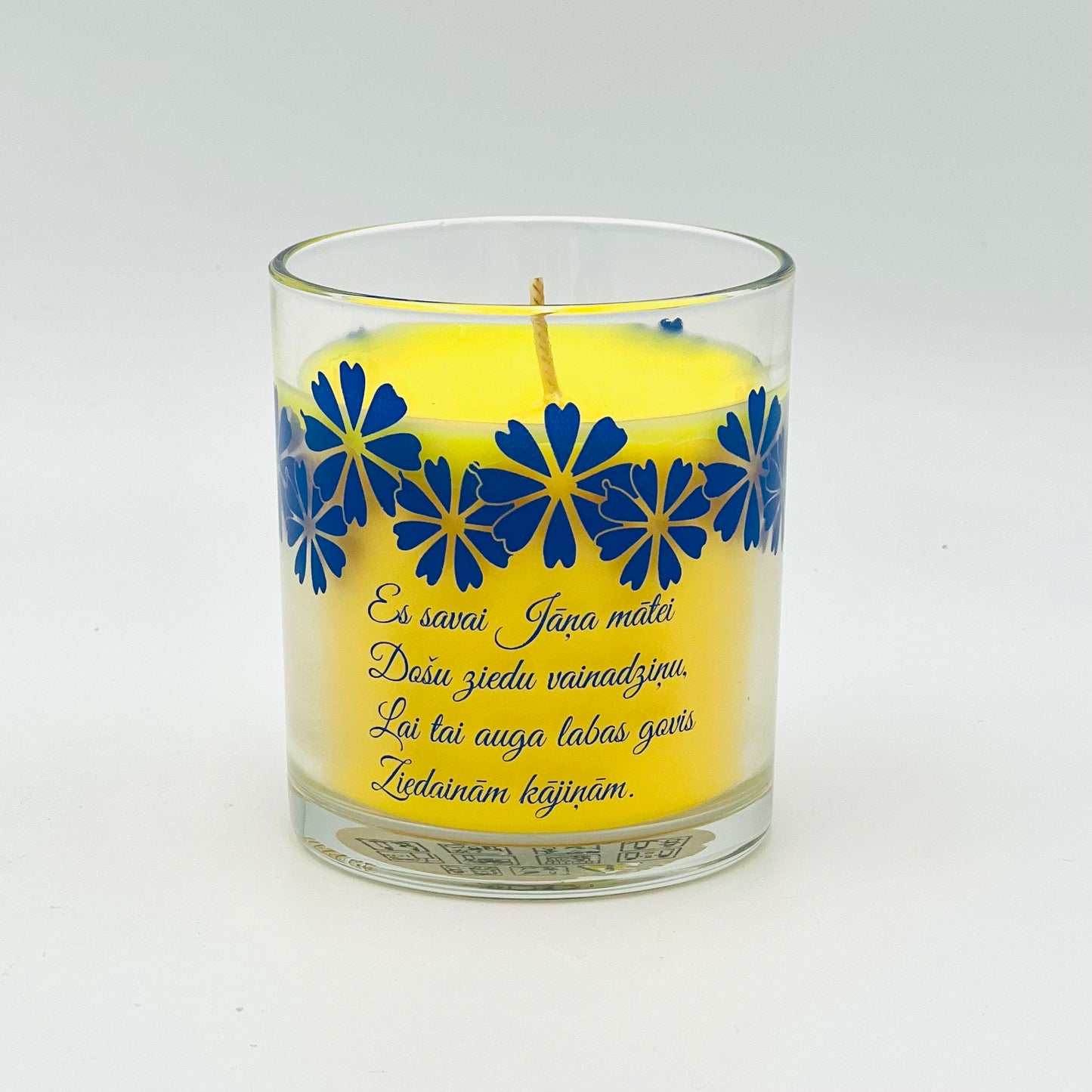Ligo candle "Mother of St. John" in a glass container