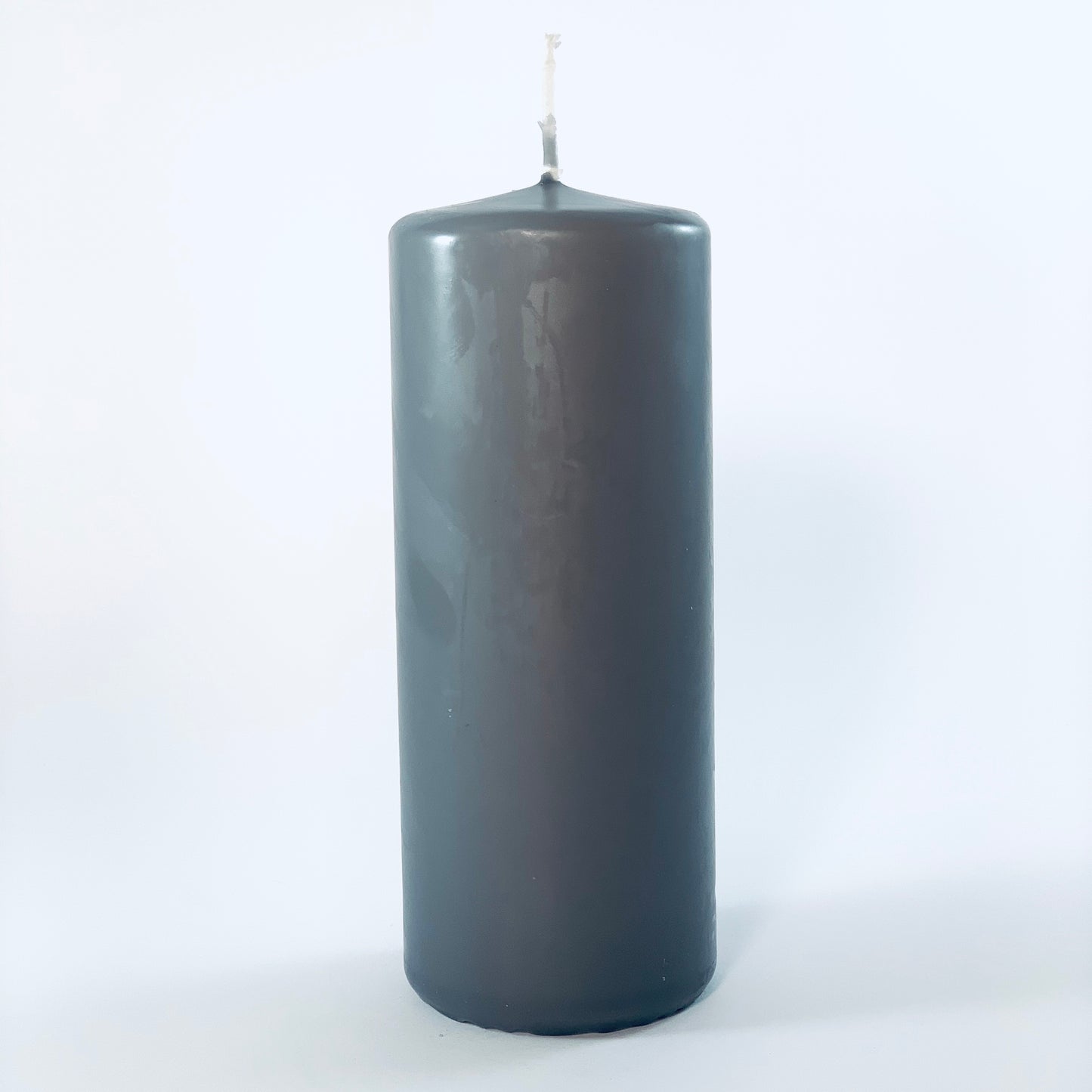 Свеча прессованная пудровая ⌀ 6х15 см, серая