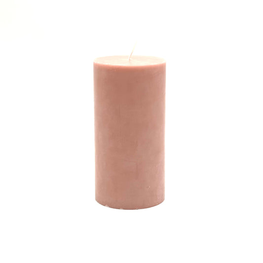 Stearīna svece, 7*15 cm, pasteļ rozā