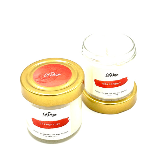 Soy wax candle "Le Rose" - "Grapefruit", 25h