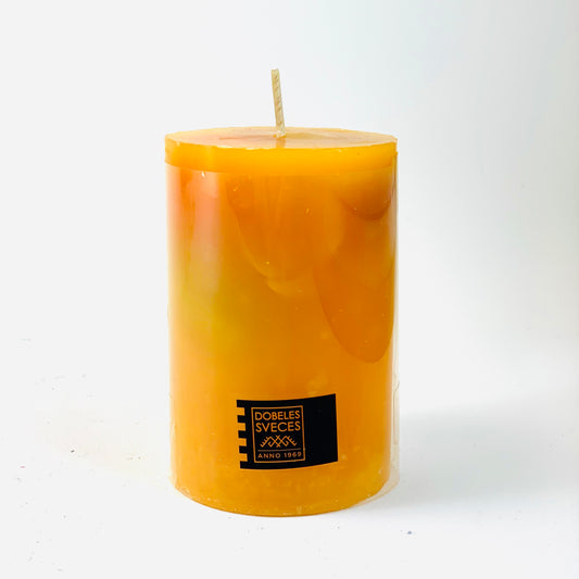 Янтарная свеча цилиндр, 6x9 см