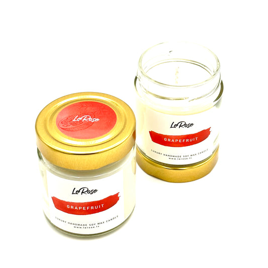 Soy wax candle "Le Rose" - "Grapefruit", 40h