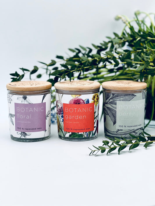 "BOTANIC" scented candle collection set
