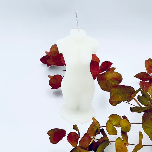 Figure candle "Ieva" 6.8x15.6 cm, beige