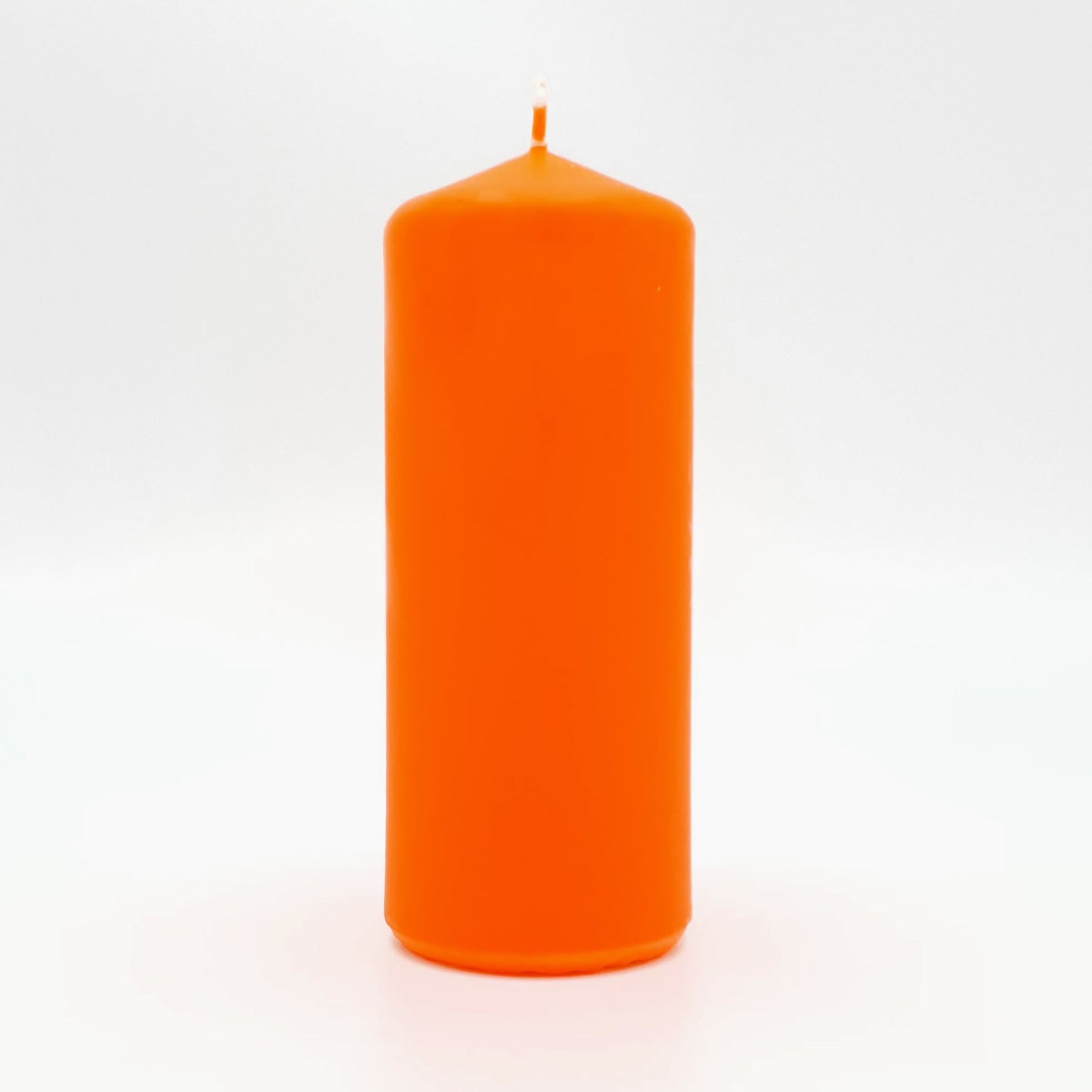 Powderpressed candle ⌀ 6x15 cm, orange