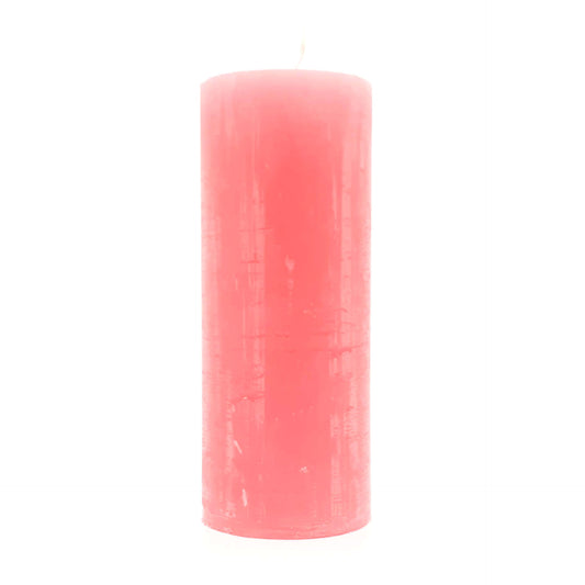 Candle cylinder ⌀ 6x15.5 cm, light vintage pink (pastel tone)