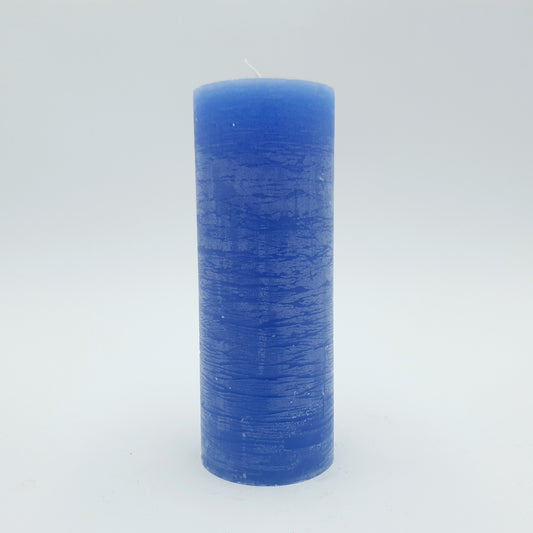 Svece cilindrs ⌀ 6x15,5 cm, zila